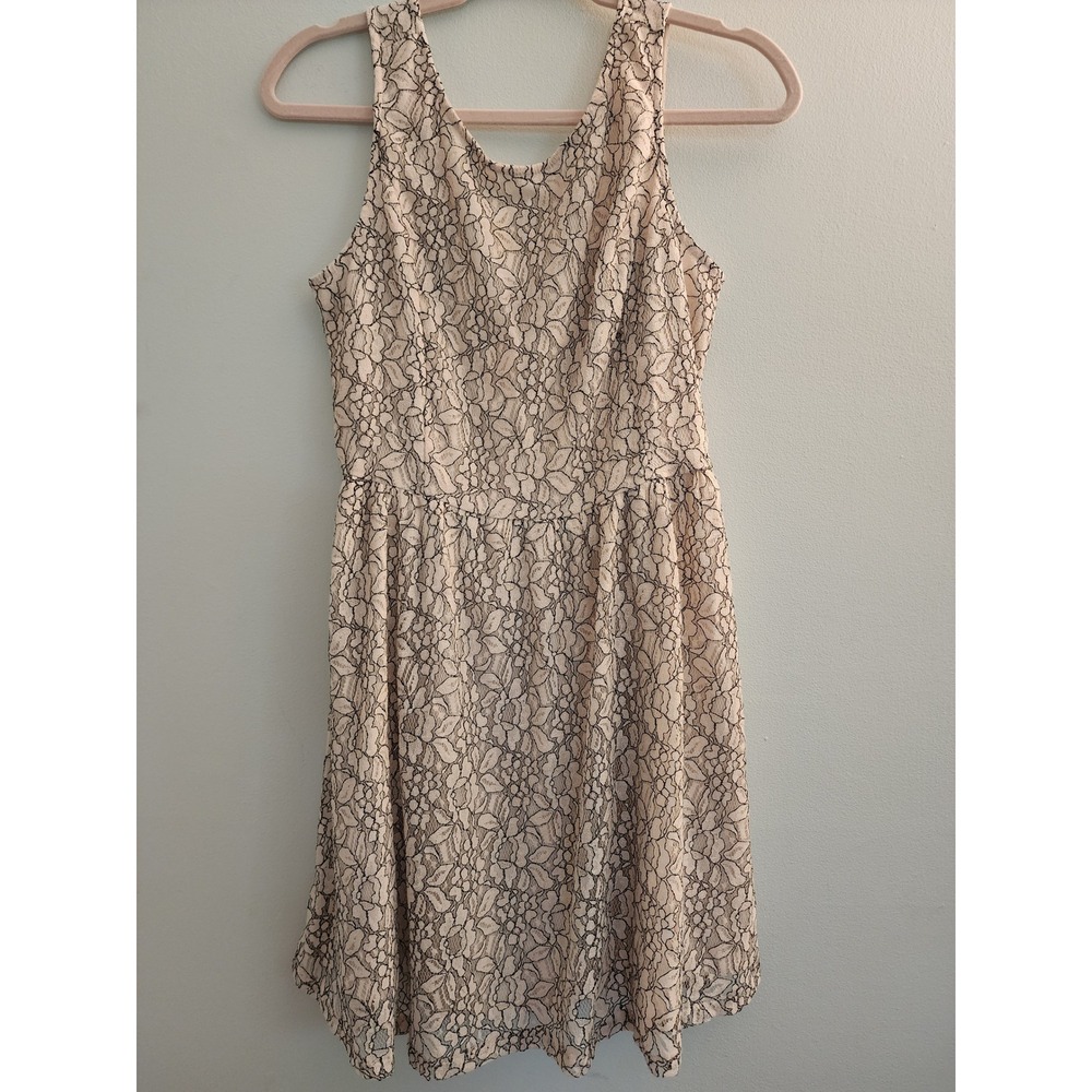 Vintage Style Lace Coquette Fit Flare Dance Mini Dress Size 7 Nordstrom